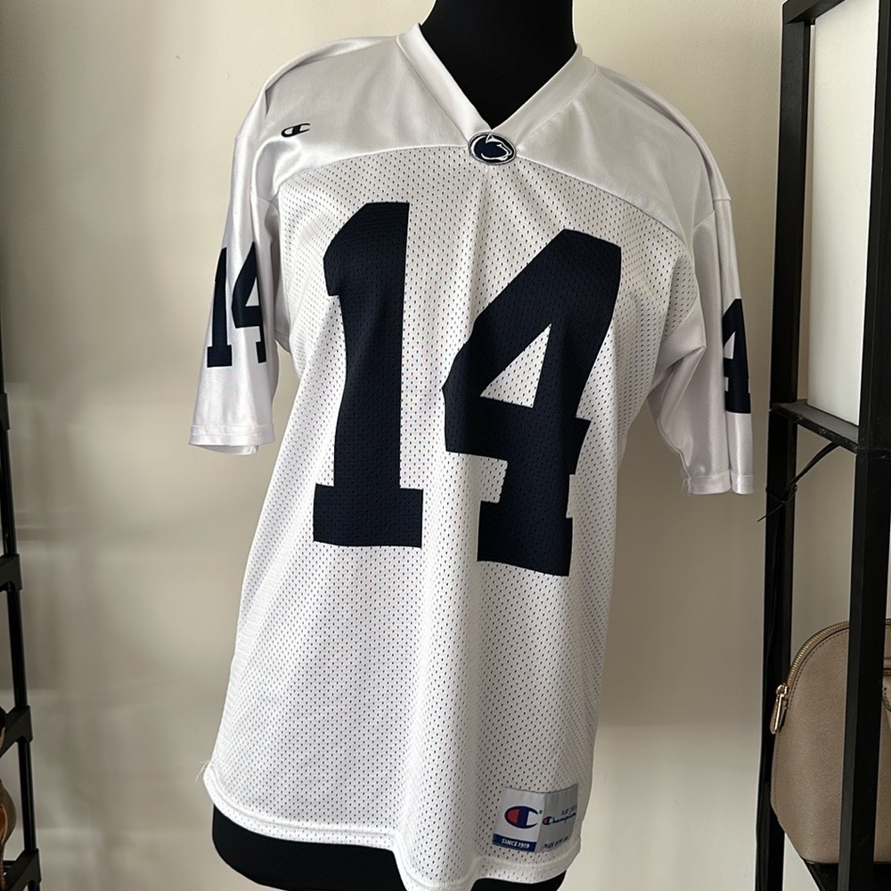 Champion Penn-state White and Blue Jersey #14 - Picture 2 of 8